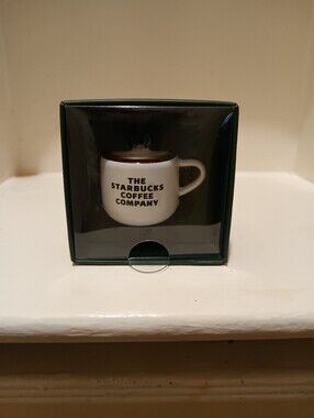 NIB Starbucks Mini Coffee Mug Christmas Ornament